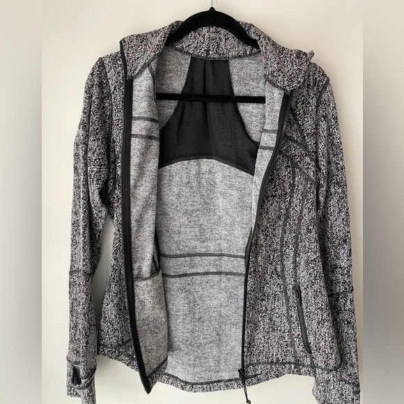 Lululemon Women's Define Jacket Luon Twill Black White - Picture 4 of 6